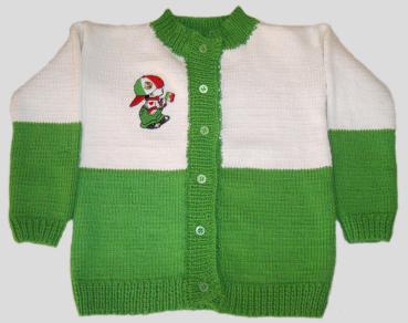 Hand knitted cardigan for kids 80/86 US Size 0 - 1 T